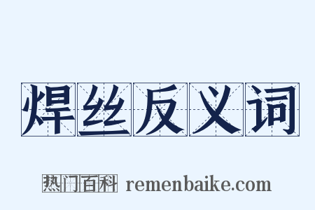 焊丝反义词是什么意思的图片